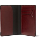 Berluti - Leather Bifold Cardholder - Men - Burgundy