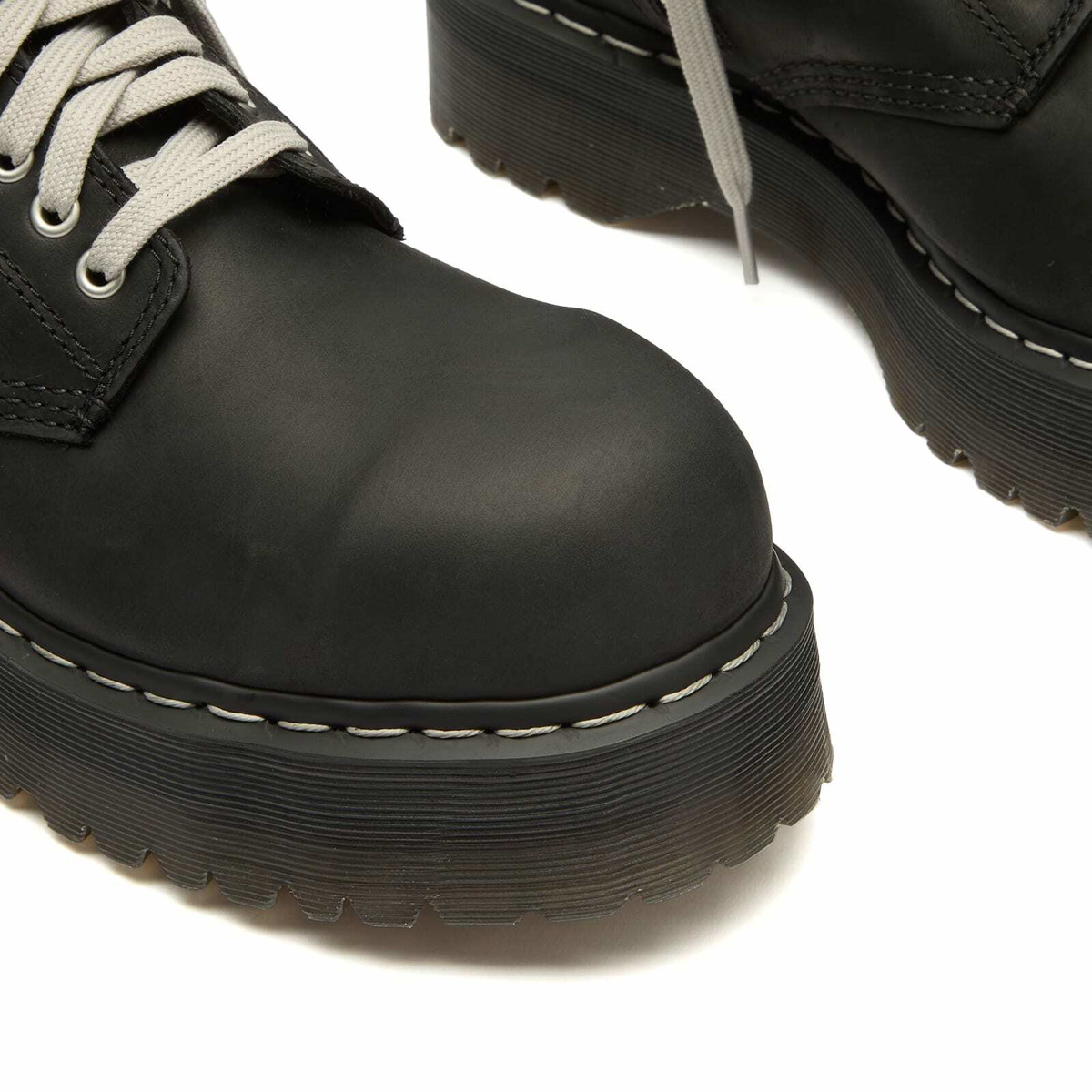 Rick Owens Men's x Dr Martens Quad Sole Steel Toe Boot in Black