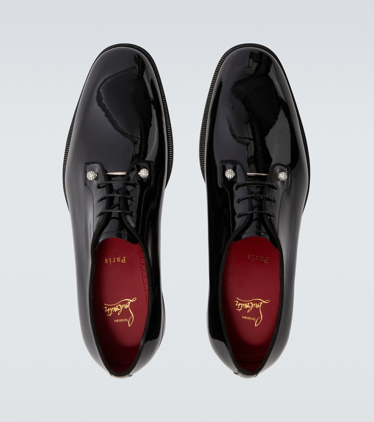 Christian Louboutin Chambeliss patent leather Derby shoes