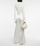 Galvan Rhea ribbed-knit bodysuit