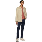 Maison Kitsune Beige Denim Worker Jacket