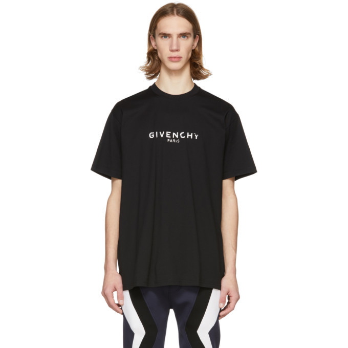 Photo: Givenchy Black Vintage Logo T-Shirt