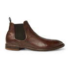 Officine Creative - Princeton Burnished-Leather Chelsea Boots - Men - Dark brown