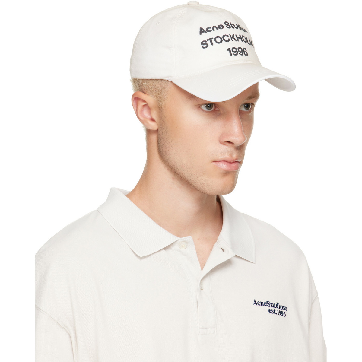 Acne Studios Off-White '1996' Logo Baseball Cap
