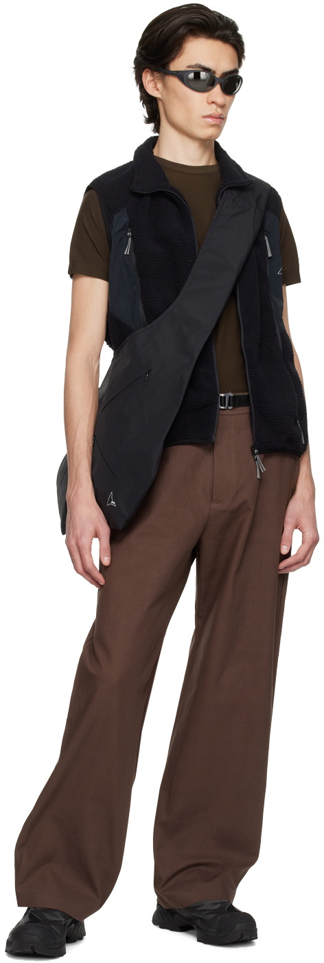 ROA Burgundy Belted Trousers