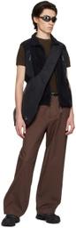 ROA Burgundy Belted Trousers
