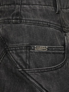 ALBERTA FERRETTI High Waist Denim Straight Jeans