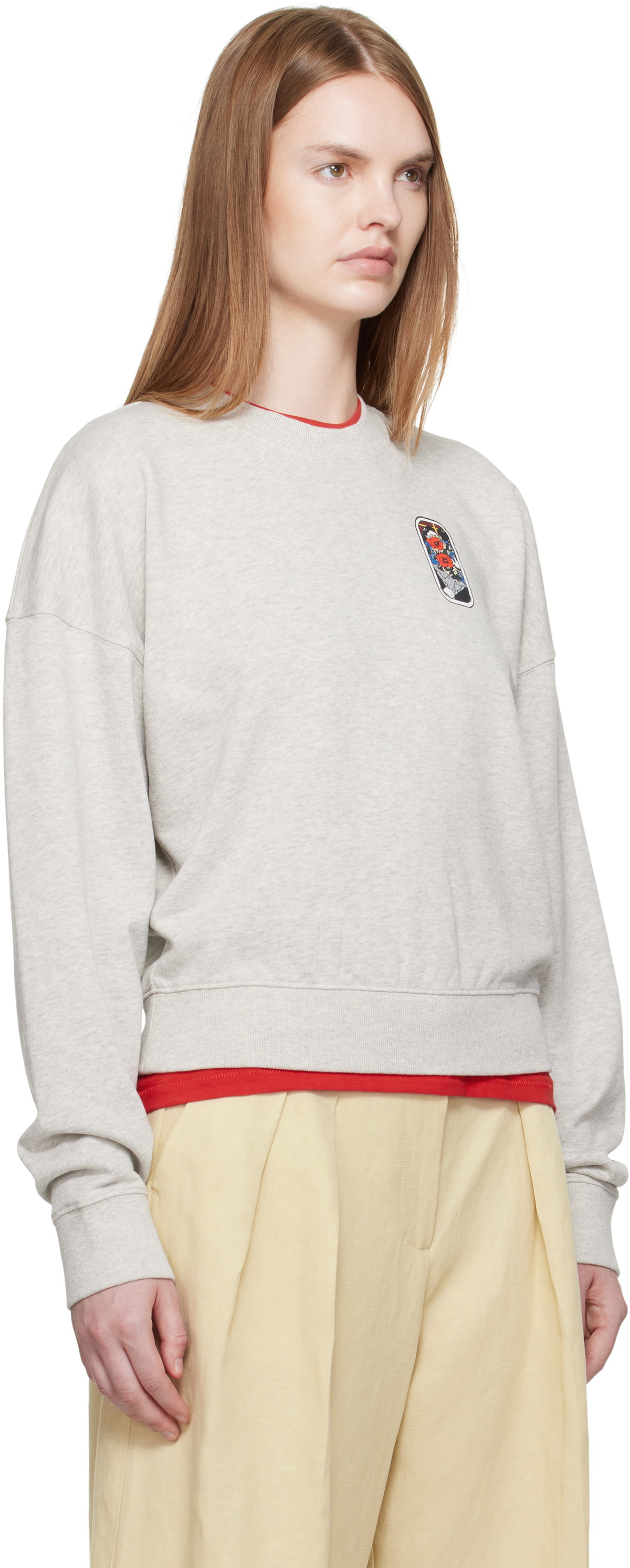 Kenzo Gray Kenzo Paris 'KENZO City' Short Sweatshirt