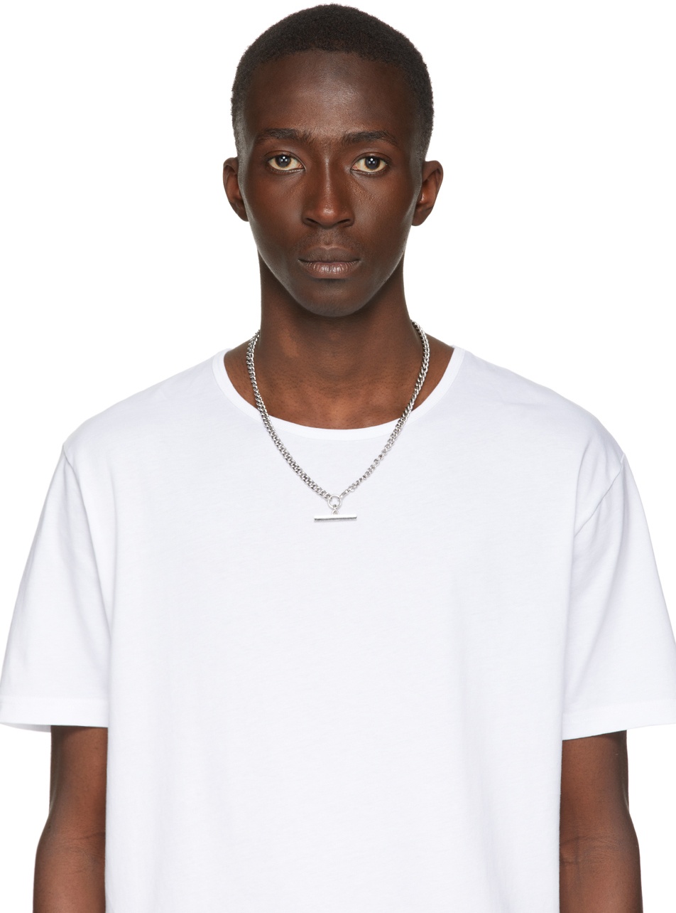 Paul Smith Silver Curb Chain Necklace Paul Smith