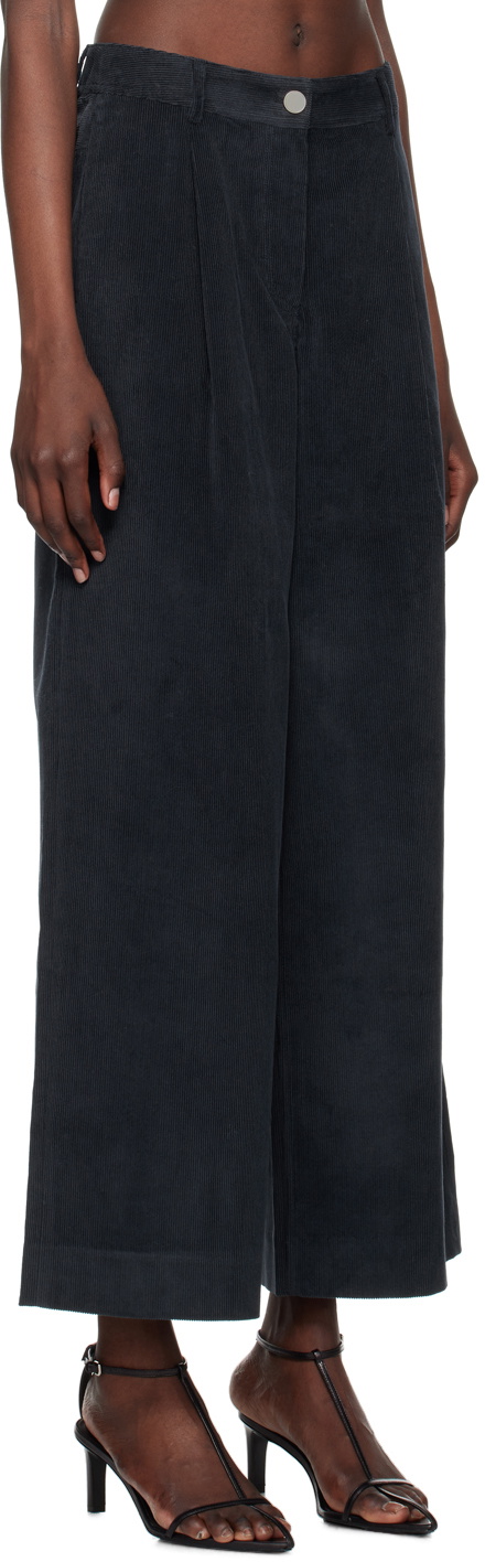 Kijun Navy Cotton Trousers