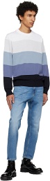Hugo Blue Stripe Sweater