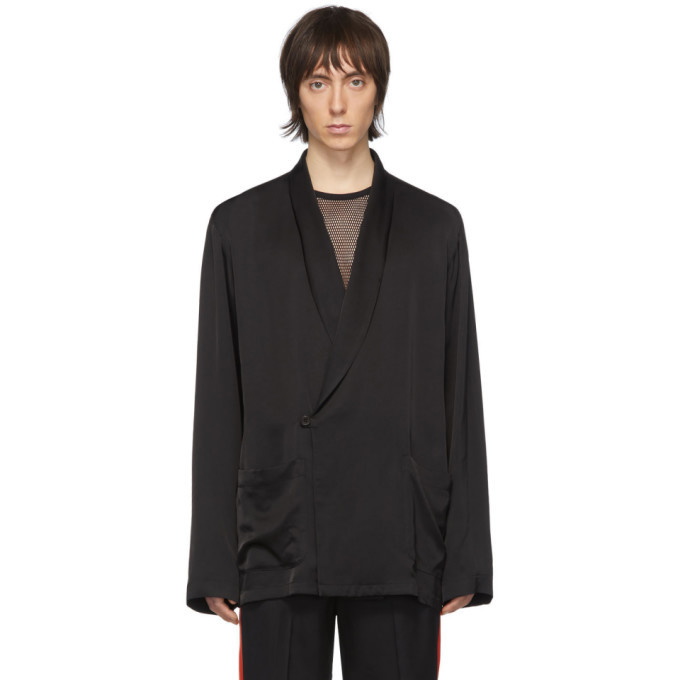 Photo: Dries Van Noten Black Charles Shirt Blazer