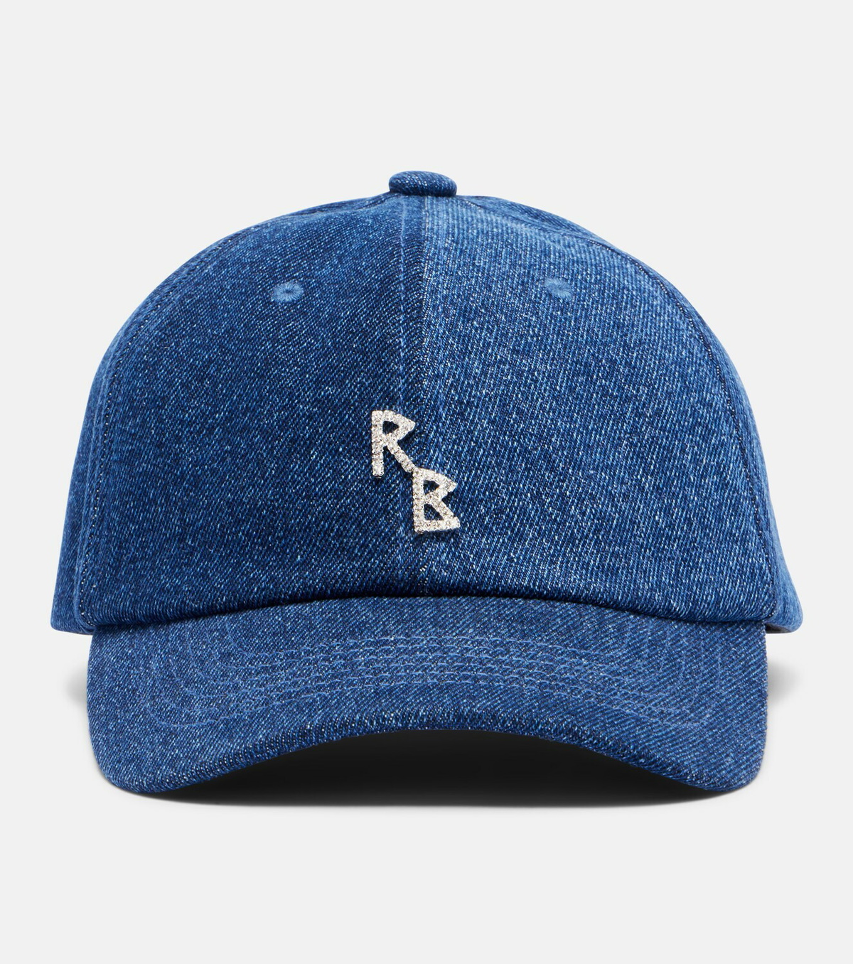 Ruslan Baginskiy RB embellished denim baseball cap