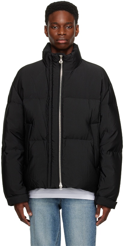 Photo: Solid Homme Black Quilted Down Jacket