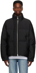 Solid Homme Black Quilted Down Jacket