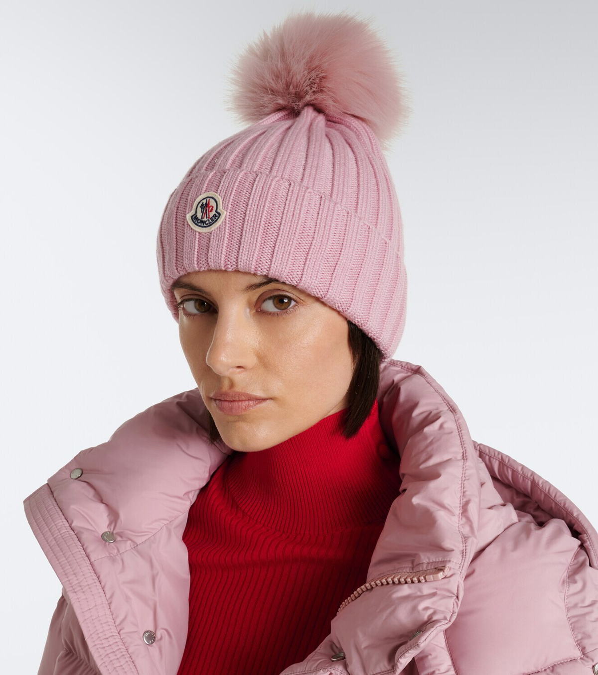 Moncler Ribbed-knit virgin wool beanie
