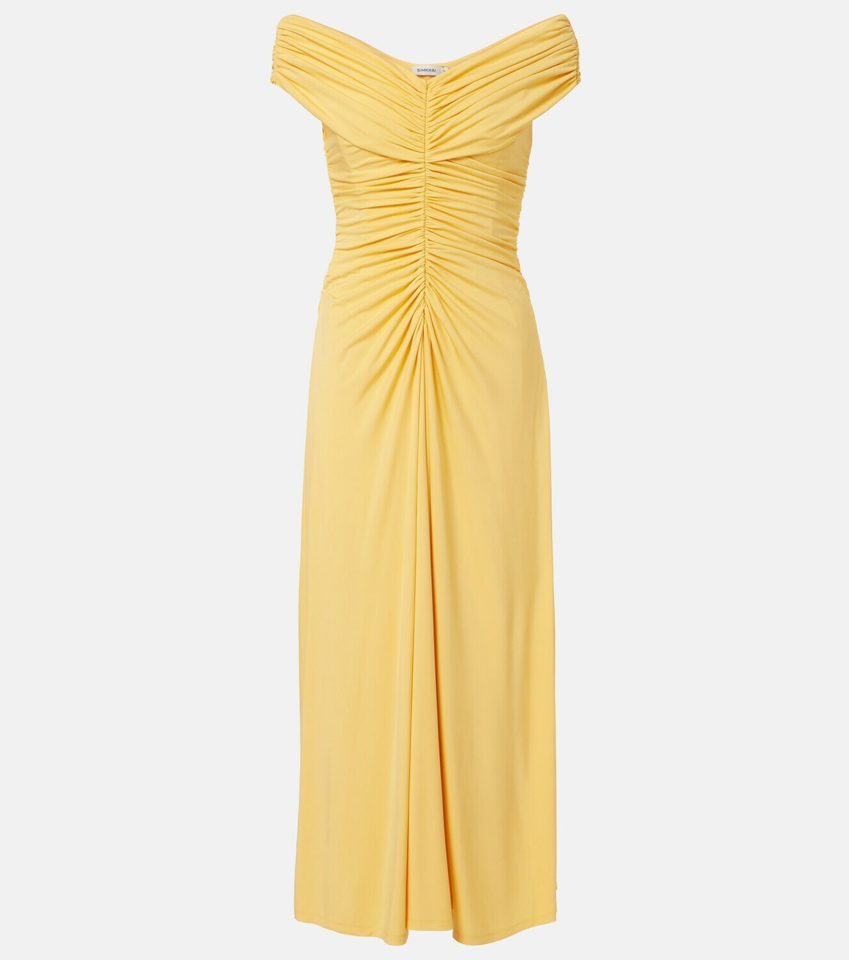 Simkhai Sheyda ruched jersey midi dress