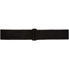 Maison Kitsune Black Webbing Belt