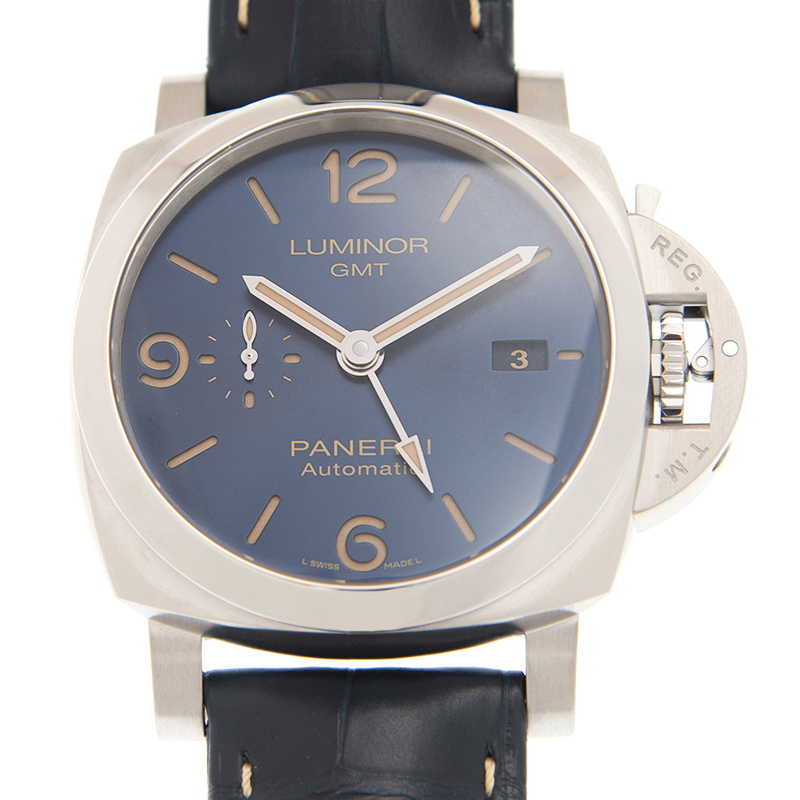 Panerai Luminor GMT Automatic Blue Dial Mens Watch PAM01033