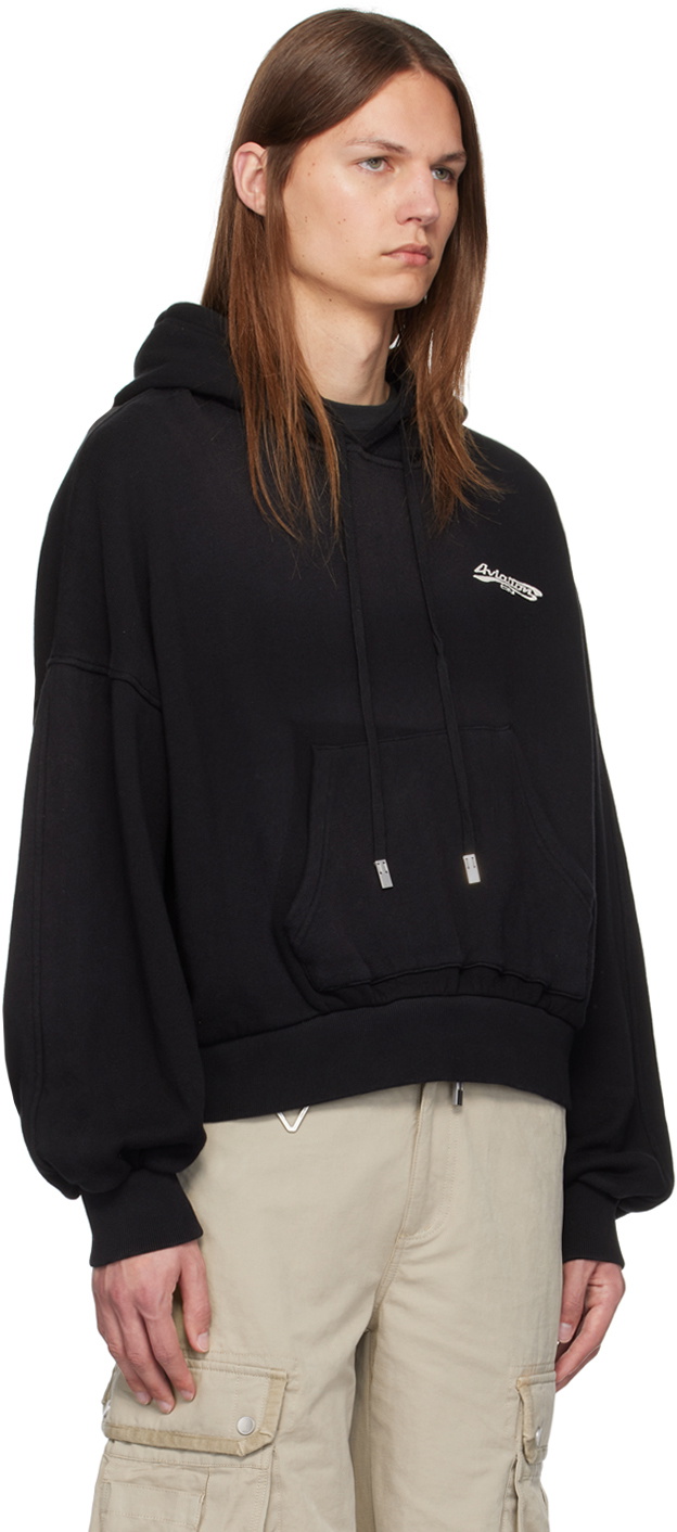 C2H4 Black Crooked Hoodie