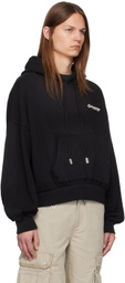 C2H4 Black Crooked Hoodie