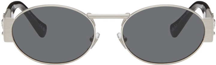 Photo: Versace Silver Medusa Deco Oval Sunglasses