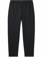 Theory - Graham Tapered Crinkled Nylon-Blend Trousers - Black