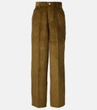 Ami Paris Cotton corduroy wide-leg pants