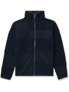 Kestin - Newhaven Patchwork Fleece Jacket - Blue