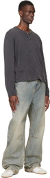 Stockholm (Surfboard) Club Black Faded Henley