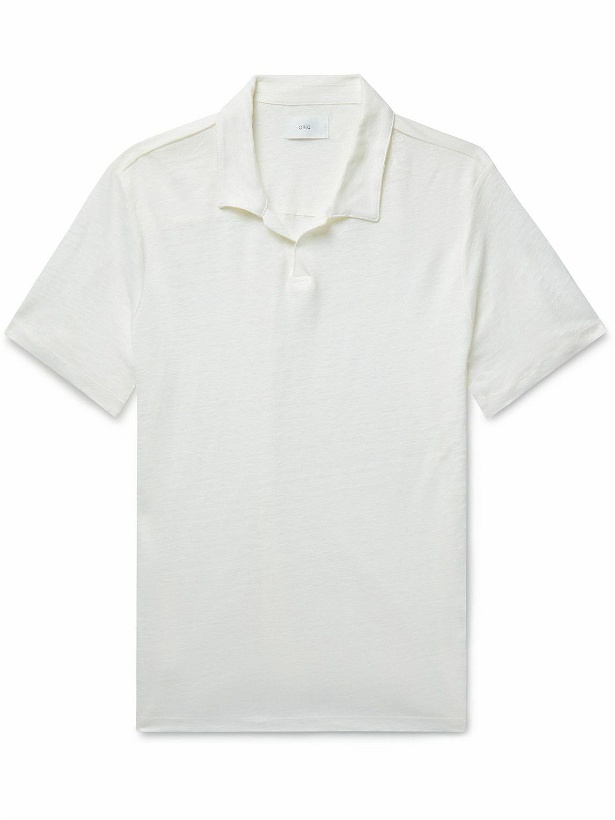 Photo: Onia - Linen Polo Shirt - White