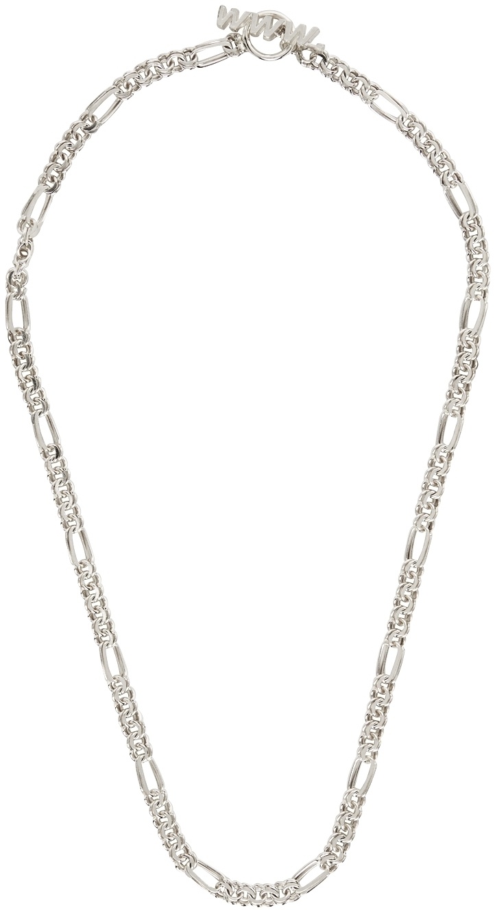 Photo: WWW.WILLSHOTT Silver Figaro Necklace