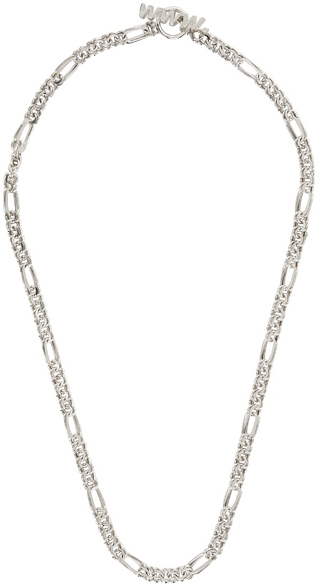 Photo: WWW.WILLSHOTT Silver Figaro Necklace