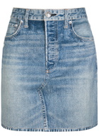 Rag & Bone Miramar Ponte Printed Stretch-jersey Mini Skirt Blue