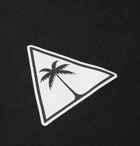 Palm Angels - Oversized Logo-Print Loopack Cotton-Jersey Hoodie - Men - Black