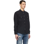 Nudie Jeans Black Denim Organic George Shirt