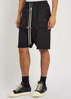 Rick Owens Cargobela Stretch-cotton Cargo Shorts Black
