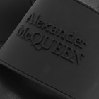 Alexander McQueen Men's Logo Wedge Sole Pool Slide in Black
