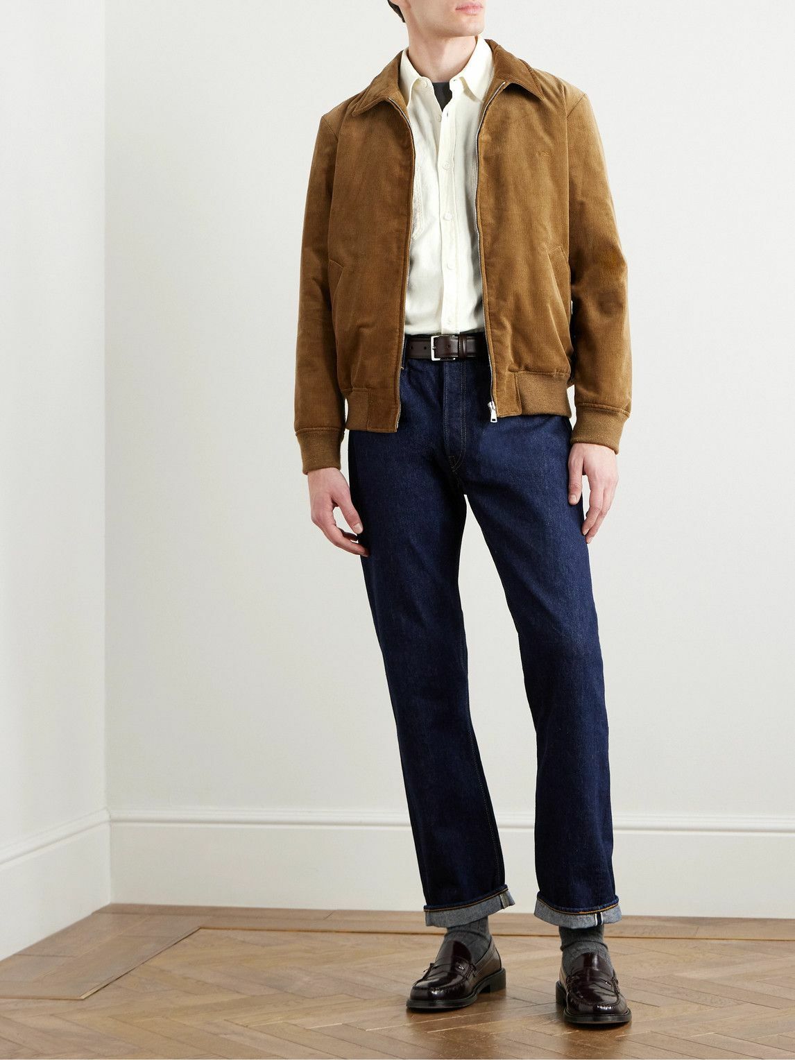 Mr P. - Cotton-Chambray Shirt - Neutrals
