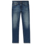 Nudie Jeans - Lean Dean Slim-Fit Tapered Organic Stretch-Denim Jeans - Dark denim