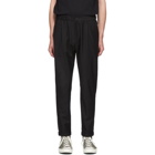 PS by Paul Smith Black Wool Elastic Waist Trousers
