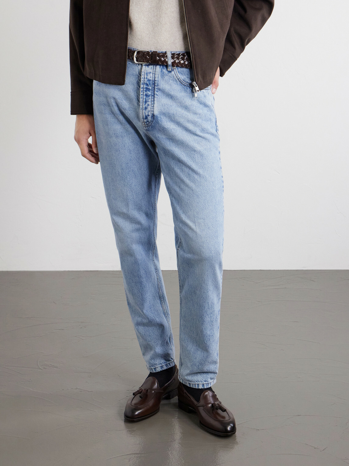 Edward Green - Belgravia Leather Loafers - Brown