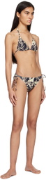 lesugiatelier Black Graphic Bikini Bottom