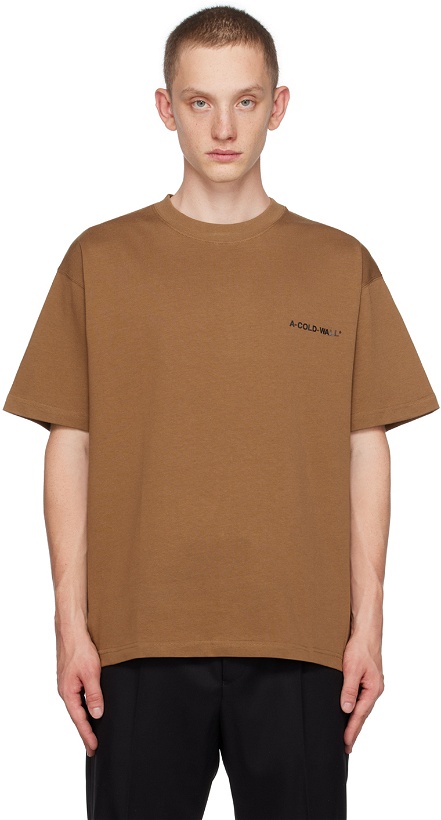 Photo: A-COLD-WALL* Brown Essentials T-Shirt
