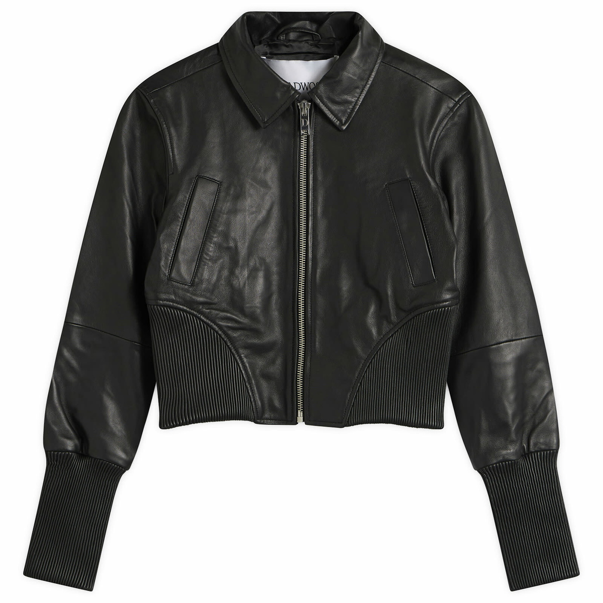 Deadwood Women's Angel Recycled Leather Jacket in Black