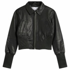 Deadwood Women's Angel Recycled Leather Jacket in Black