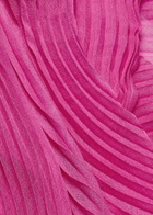 Issey Miyake Pleated Fine-knit Scarf - Pink - One Size