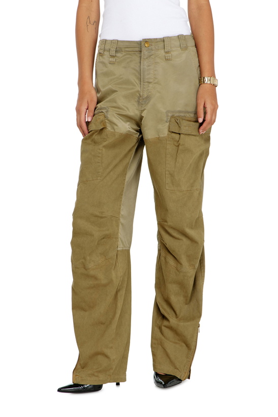 Photo: Diesel Cargo pants in cotton and nylon - Pants Womens in Green