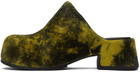 Miista Green & Yellow Pris Mules
