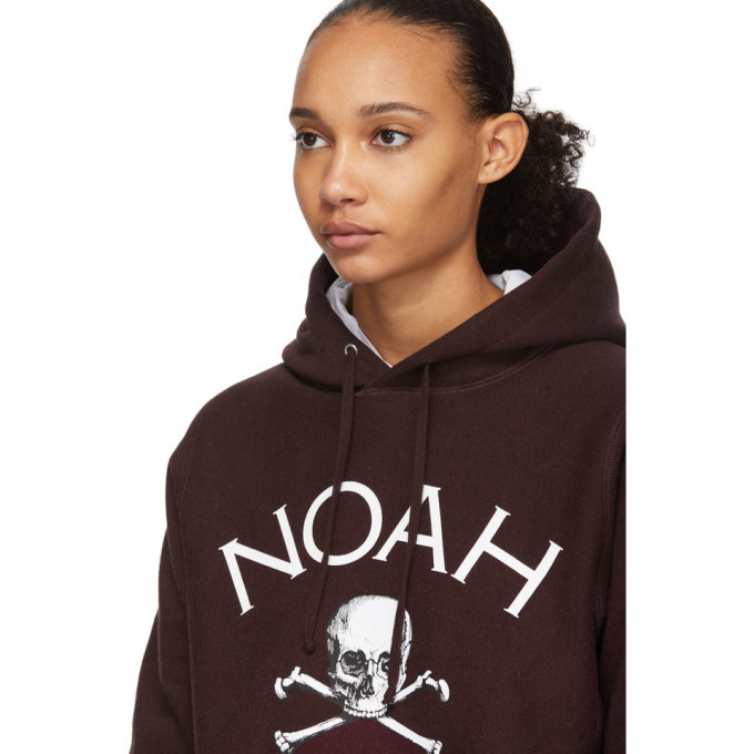 Noah NYC Burgundy Jolly Roger Hoodie Noah NYC Noah NYC Burgundy Jolly Roger Hoodie Noah NYC